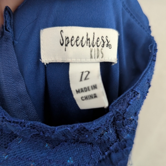 Speechless Girls Royal Blue Cocktail Party Dress, Size 12 - Picture 12 of 14